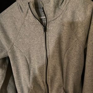 grey zipup